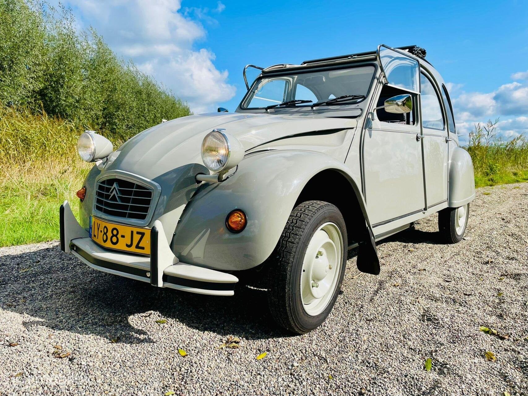 2cv6 Spécial gris comoran 03-1985 69.943 km | topstaat, Auto's, Voorwielaandrijving, Stof, 2CV, Cabriolet