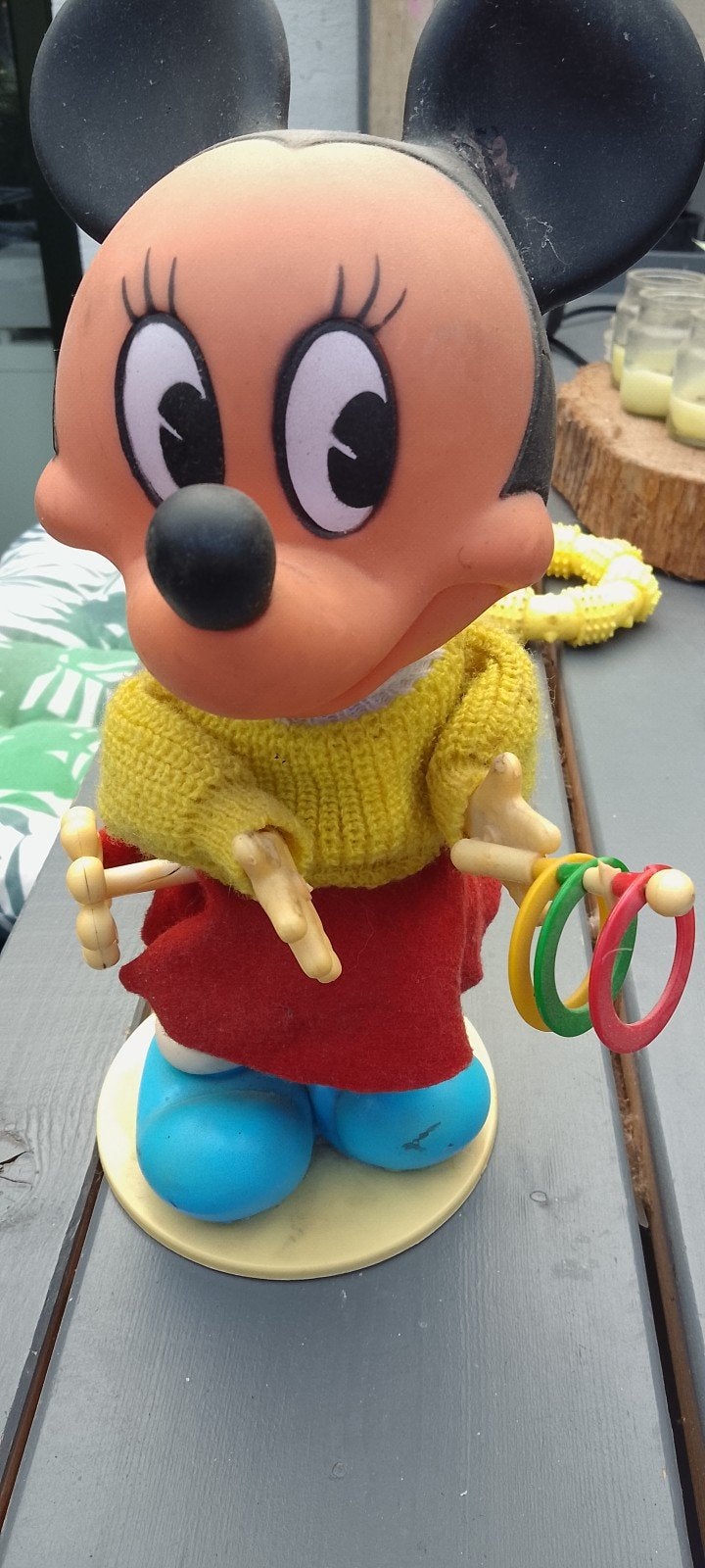 Vintage Mickey Mouse speelfiguur - opknapper, Ophalen of Verzenden, Gebruikt, Jongen of Meisje