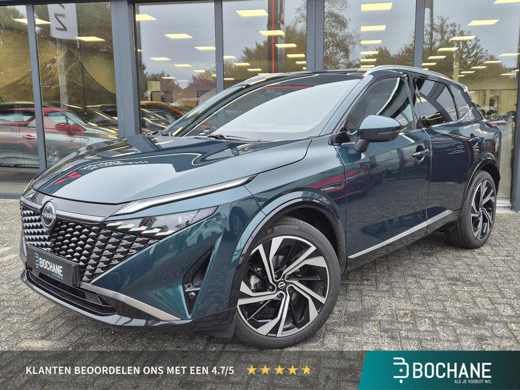 Nissan Qashqai 1.3 MHEV Tekna Plus | Panoramadak | Bose | 18, 4 cilinders, Met garantie (alle), Bedrijf, Hybride Elektrisch/Benzine