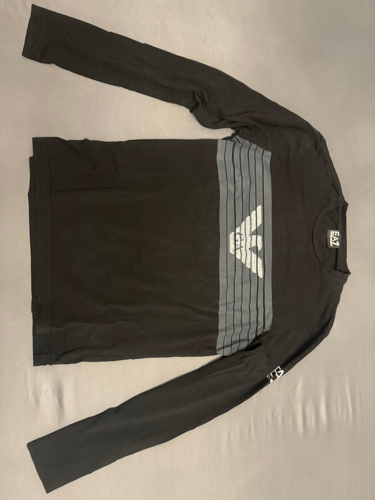 EA7 Emporio Armani Longsleeve Zwart Maat M, Kleding | Heren, Ophalen of Verzenden, Zo goed als nieuw, Maat 52/54 (L), Zwart