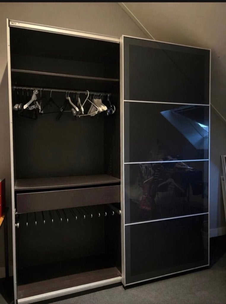 Ikea Pax kast met Schuifdeuren + accessoires  236x200x58, Ophalen, Gebruikt, 200 cm of meer, Modern