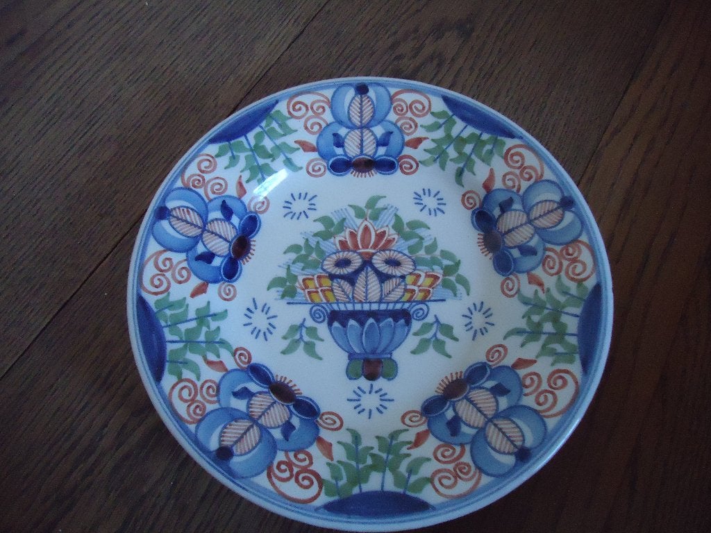 Oud Makkumer aardenwerk wandbord, Ophalen of Verzenden