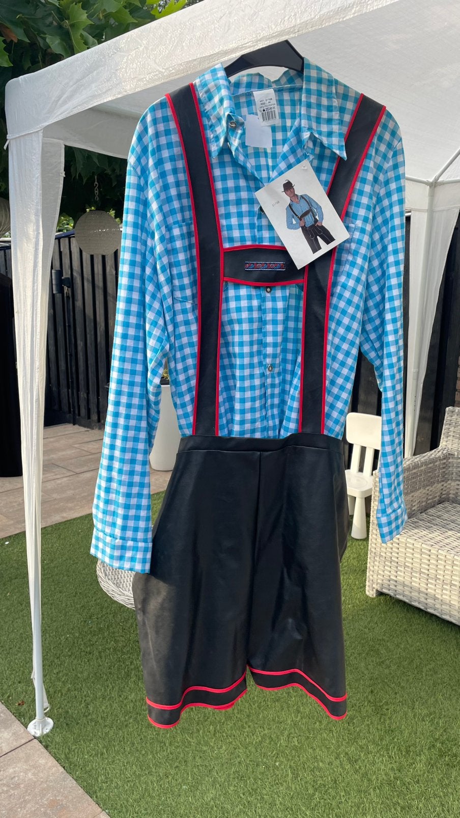 Tiroler set , broek met blouse, Ophalen of Verzenden, Overige thema's, Kleding, Maat 56/58 (XL)
