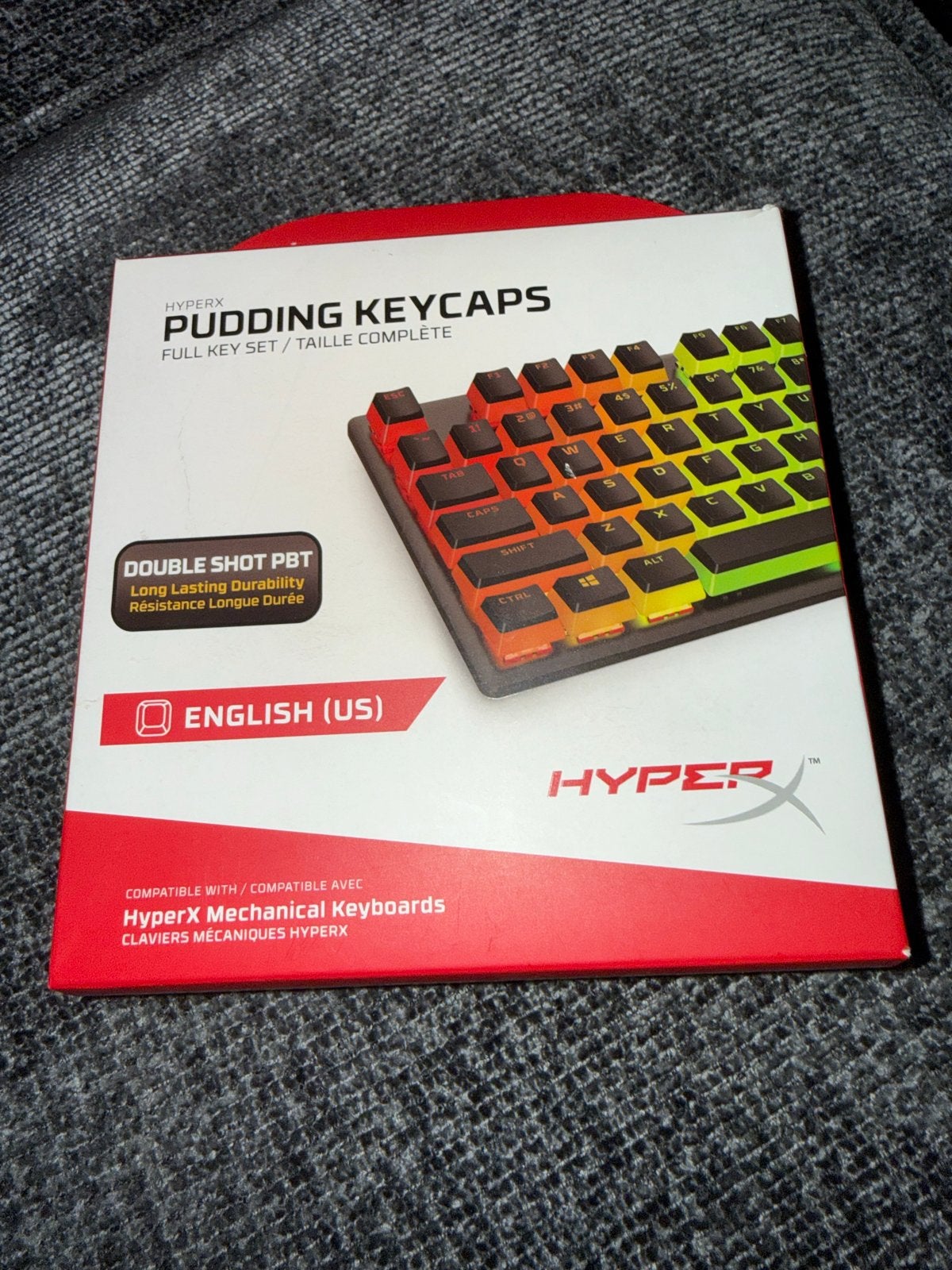 HyperX Pudding Keycaps, Computers en Software, Toetsenborden, Ophalen of Verzenden, Qwerty, Zo goed als nieuw, Verlichte toetsen