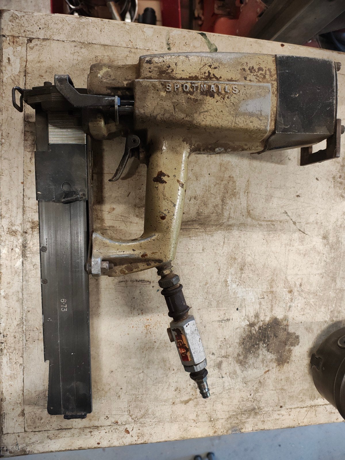 Spotnails Tacker voor grote nieten - Getest, Ophalen of Verzenden, Gebruikt, Tacker/nietmachine, Overige merken