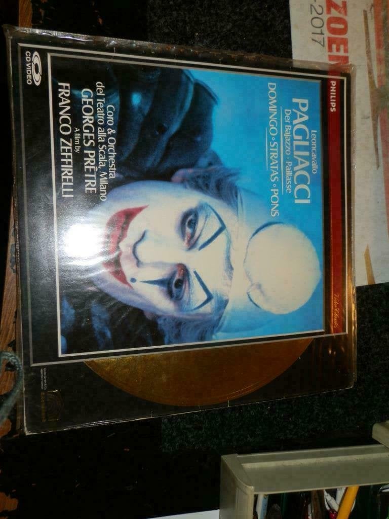 Laserdisc Cd Video Pagliacci, Cd's en Dvd's, Ophalen of Verzenden, Zo goed als nieuw