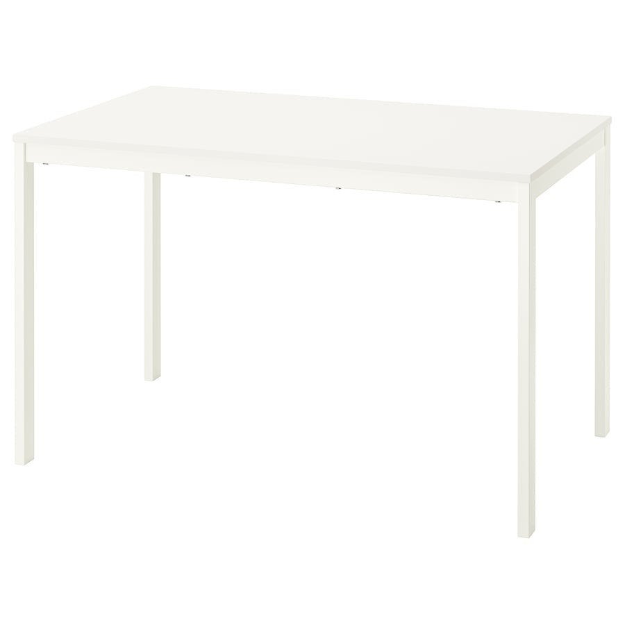 Nieuwe IKEA LERHAMN eettafel, wit, 120x78 cm, Huis en Inrichting, Tafels | Eettafels, Ophalen, 100 tot 150 cm, Modern, Scandinavisch