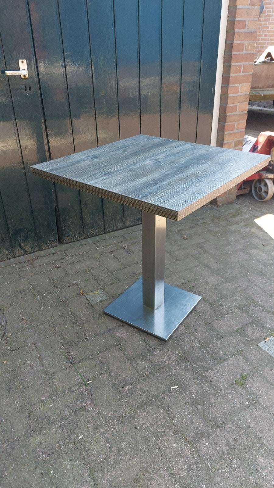 Diverse terrastafels 70x70x76 cm, Ophalen, Gebruikt