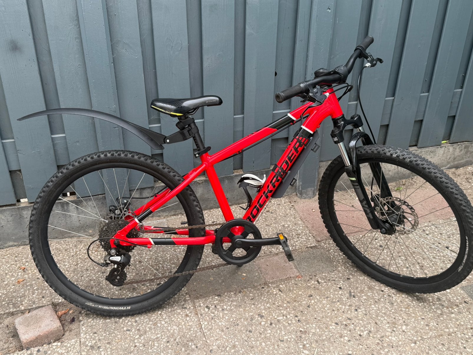 Rockrider mountainbike 24inch disc remmen, Ophalen, Velgrem, 24 inch, Versnellingen