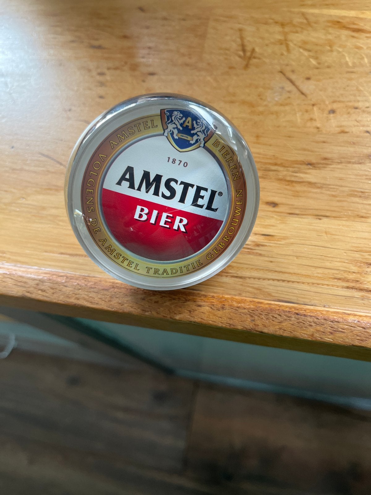 Amstel Bier Tapkraan Logo - Uniek Bar Accessoire, Ophalen of Verzenden, Gebruikt, Overige typen, Amstel