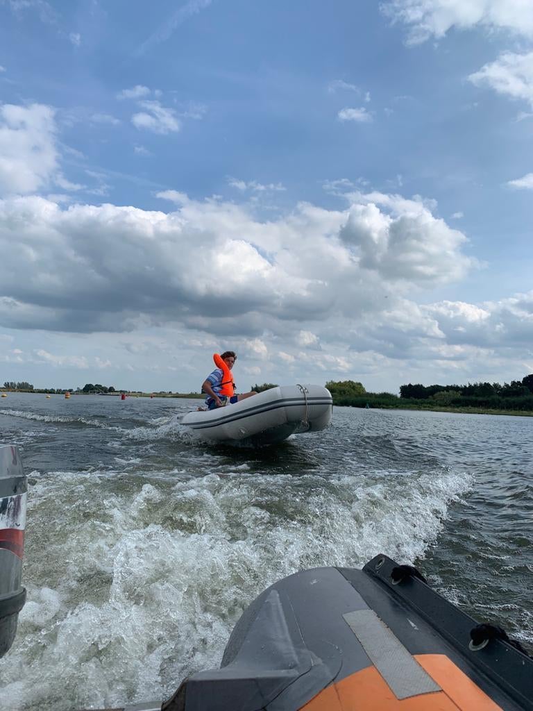 Zodiac Cadet Aero 285 + Suzuki 4pk 4takt, Watersport en Boten, Rubberboten, Ophalen, Airdeck, Benzine, Minder dan 70 pk
