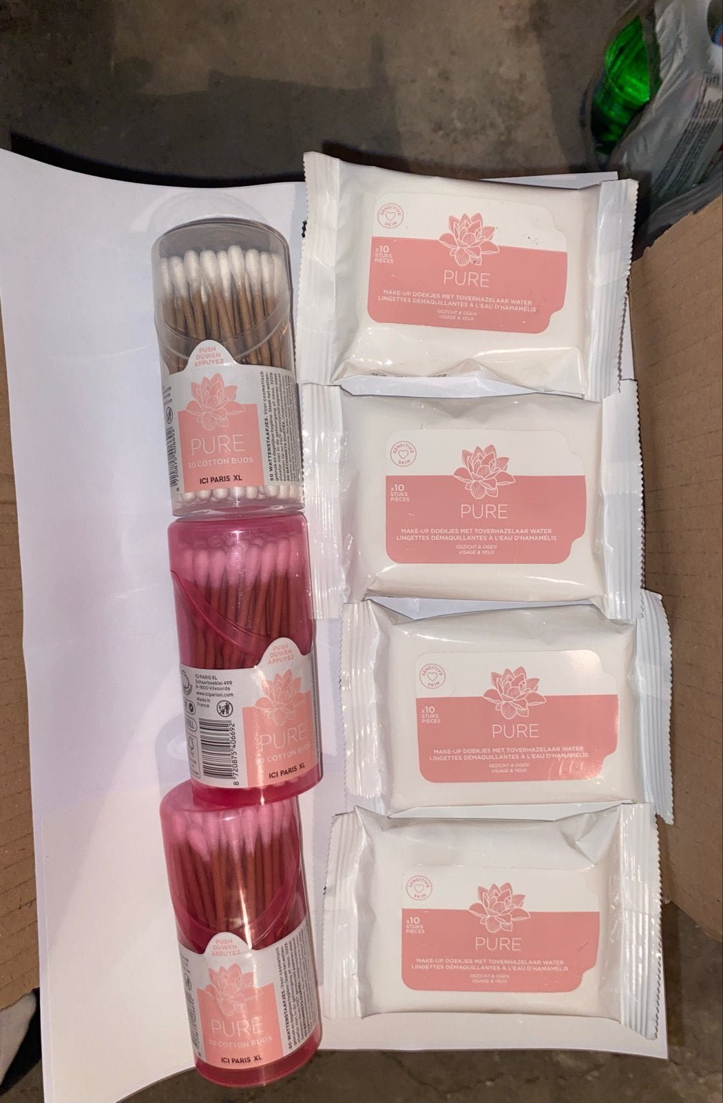 Make-up doekjes en wattenstaafjes - PURE ICI PARIS XL, Ophalen of Verzenden, Nieuw, Gehele gezicht, Reiniging