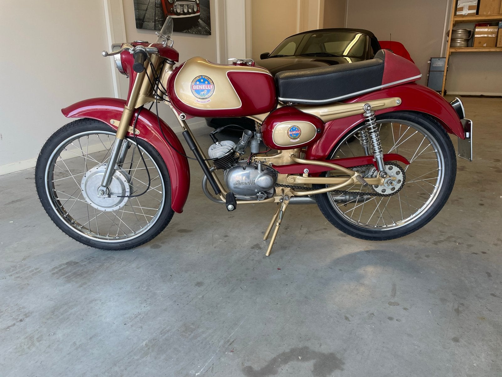 Benelli 50cc Bromfiets Amsterdammer- Klassiek Italiaans, Fietsen en Brommers, Brommers | Oldtimers, Ophalen, Overige merken