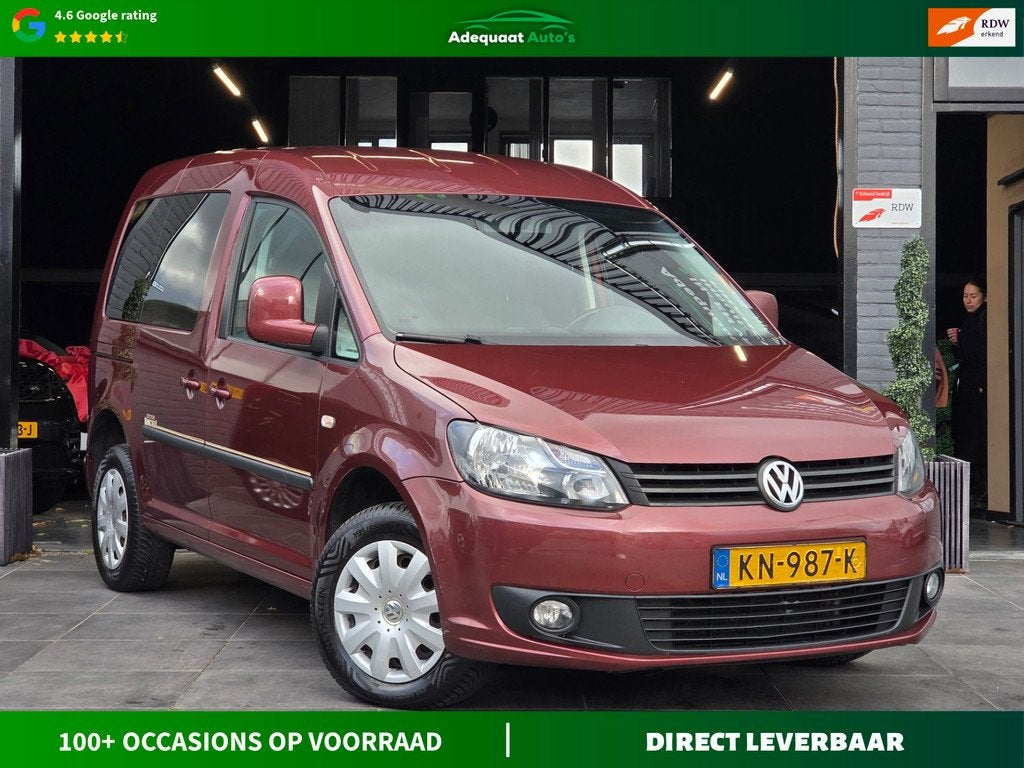 Volkswagen Caddy Combi 1.2 TSI l 7 Pers|2x schuif|Trekhaak, Voorwielaandrijving, Euro 5, Gebruikt, Huisgarantie
