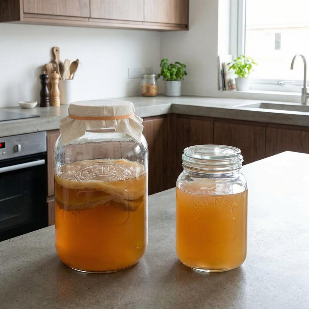 Scoby met startersvloeistof, Ophalen of Verzenden