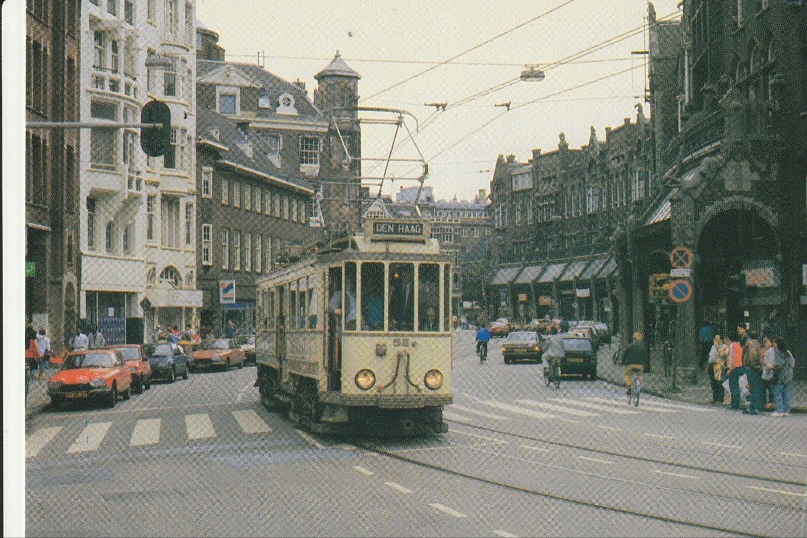 HAAGSE HTM BUITENLIJN TRAM 58 RAADHUISSTRAAT AMSTERDAM C., Ophalen of Verzenden, 1980 tot heden, Ongelopen, Noord-Holland