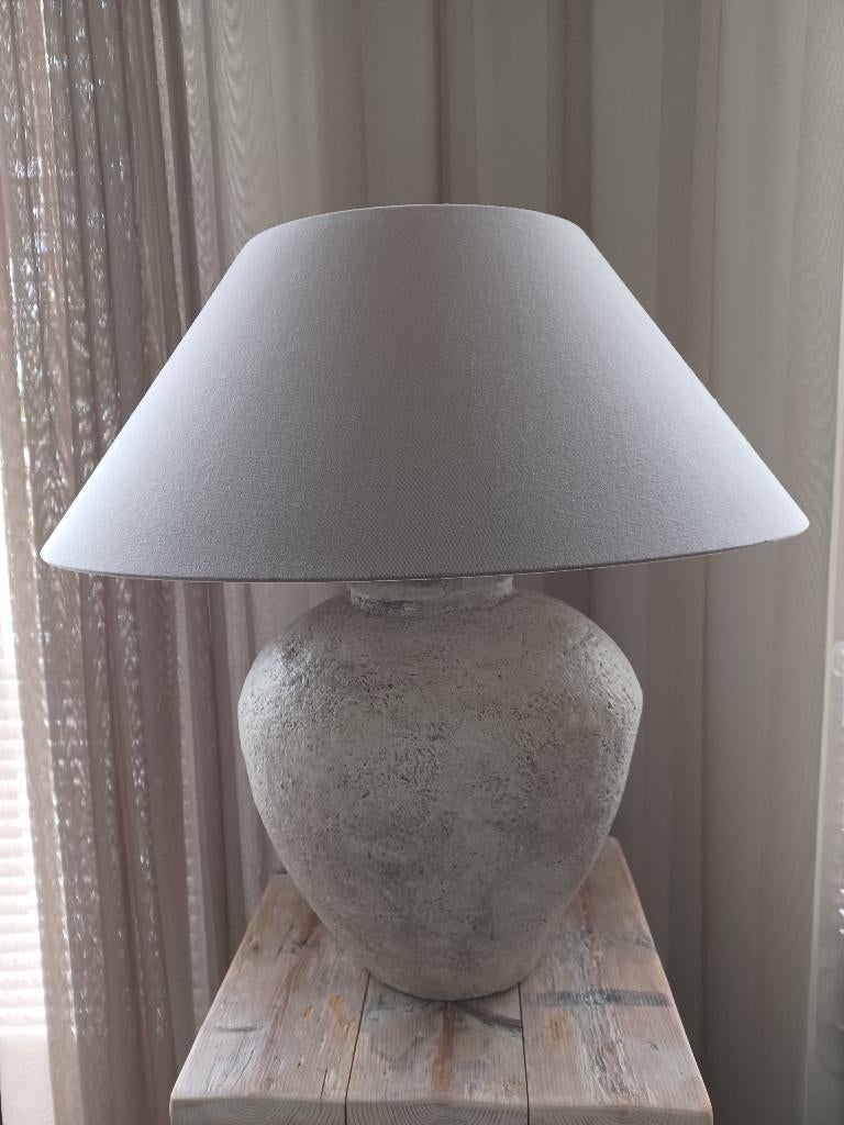 Kruiklamp (inclusief kap), Huis en Inrichting, Lampen | Tafellampen, Ophalen, Zo goed als nieuw, Overige materialen