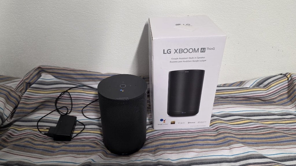 LG XBOOM WK7 AI ThinQ Speaker met Google Home + Doos, Slimme speaker, Gebruikt, Bluetooth, Minder dan 60 watt
