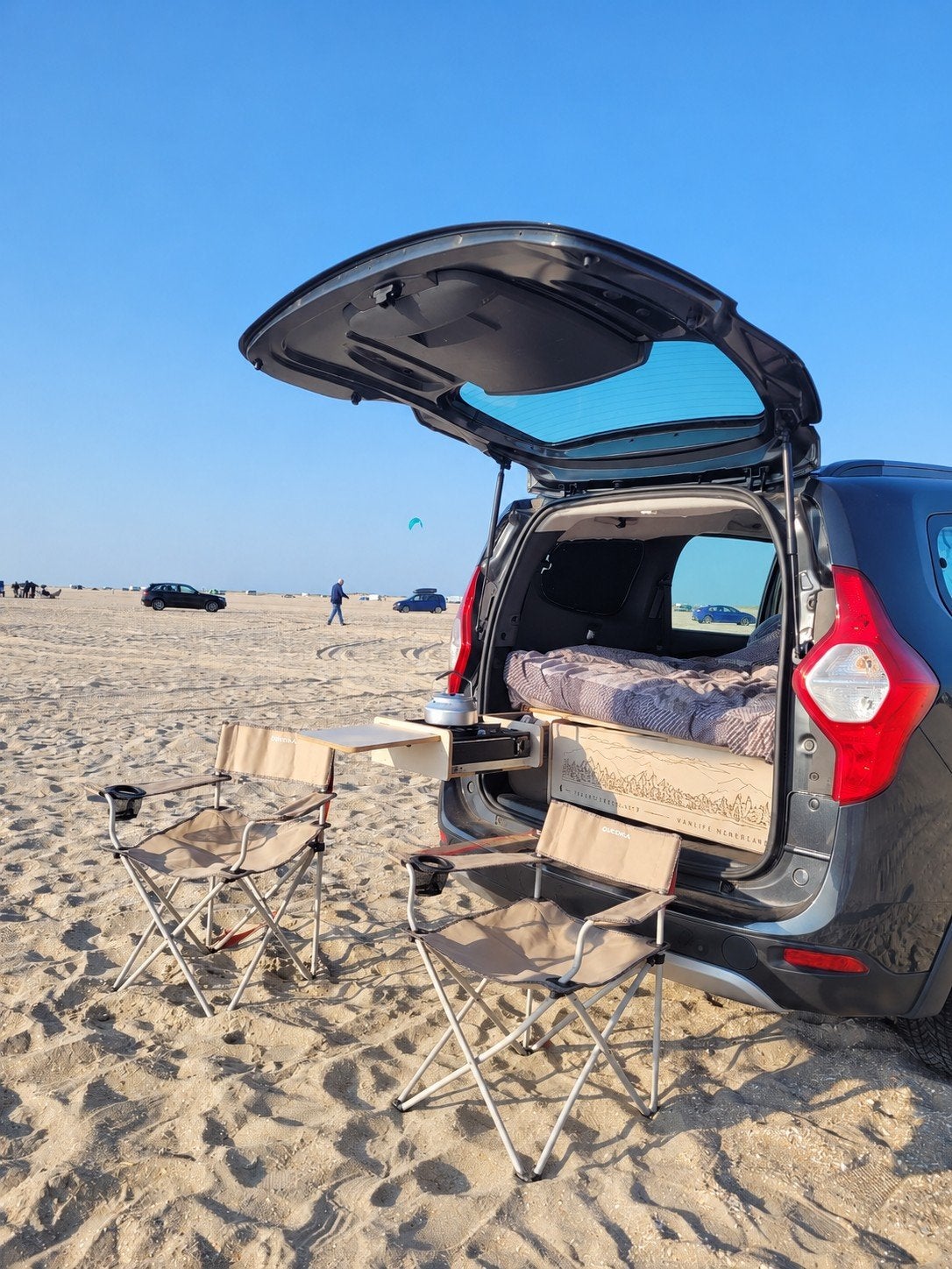 Mini Camper Campingbox Camper Bed Keuken + Tent, Ophalen, Zo goed als nieuw