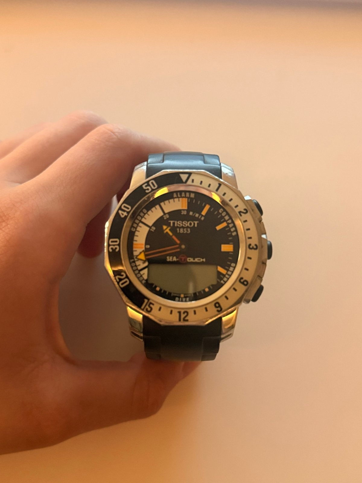 Tissot Sea-Touch Herenhorloge - Gebruikt met lichte krasjes, Overige merken, Gebruikt, Staal, Polshorloge
