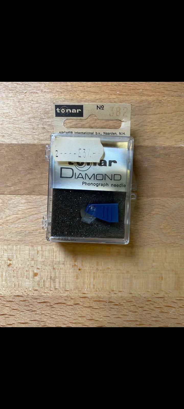Tonar 382 Diamond Phono Naald - Nieuw, Ophalen of Verzenden, Nieuw, Platenspeler-onderdeel, Overige merken