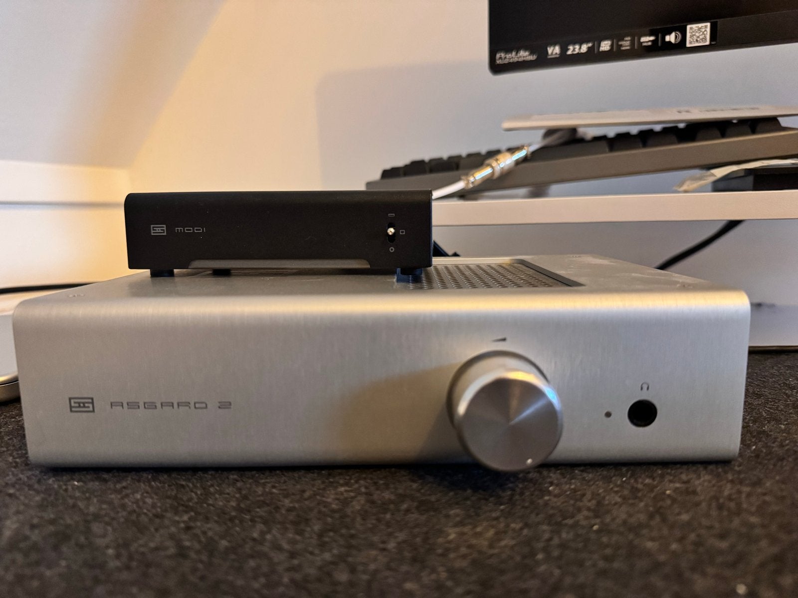 Schiit Asgard 2 Hoofdtelefoonversterker & Modi 3 DAC, Overige systemen, Zo goed als nieuw, Minder dan 60 watt, Ophalen