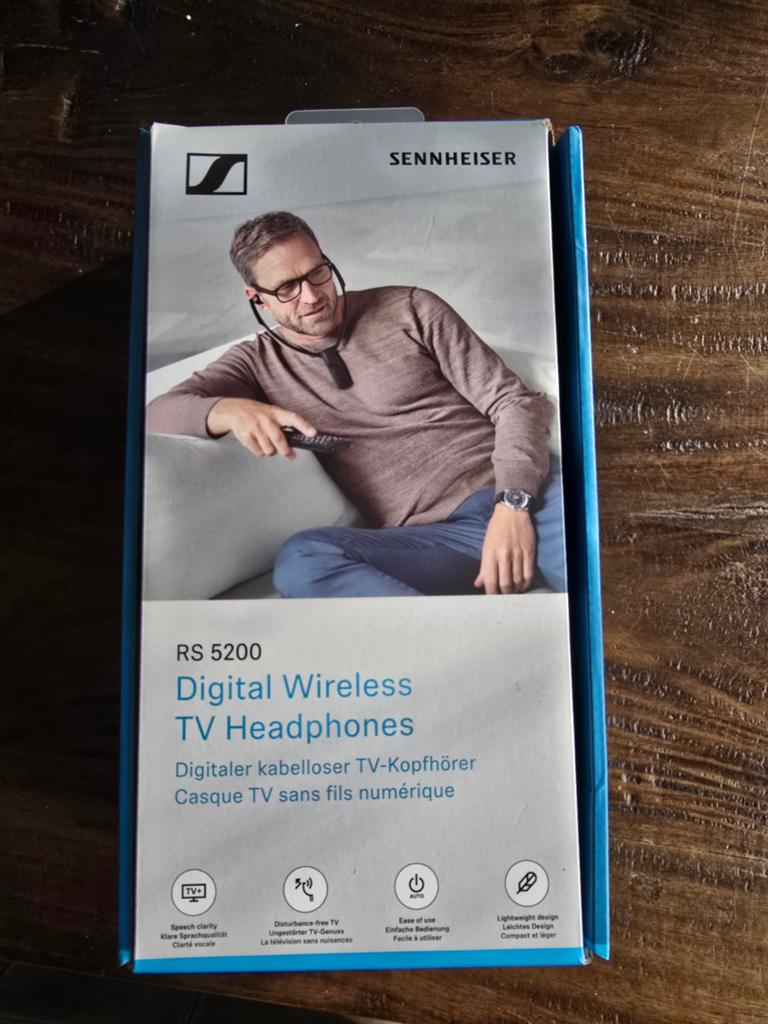 Sennheiser RS 5200 Digitale Draadloze TV Hoofdtelefoon, Ophalen of Verzenden, Zo goed als nieuw, Sennheiser, Draadloos