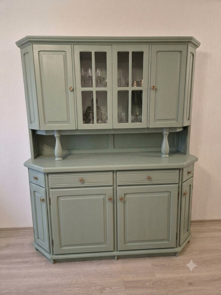 Buffetkast, Ophalen, Glas, Gebruikt, Met deur(en)