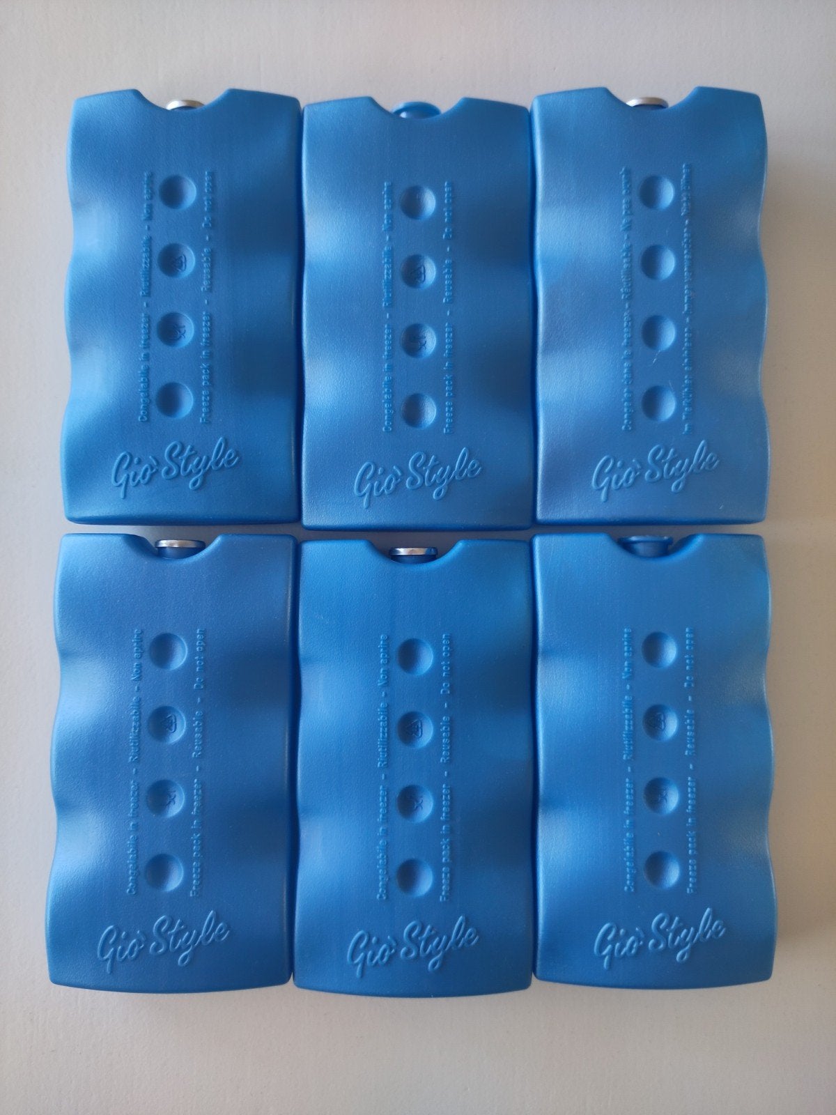 Gio Style koelelementen - set van 6, Ophalen of Verzenden, Gebruikt, Koel-accessoire, Koelelement