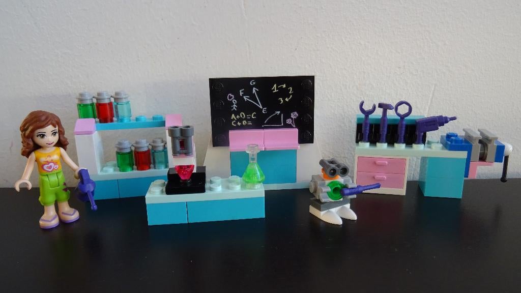 Lego Friends Olivia's laboratorium 3933, Ophalen of Verzenden, Gebruikt, Complete set, Lego