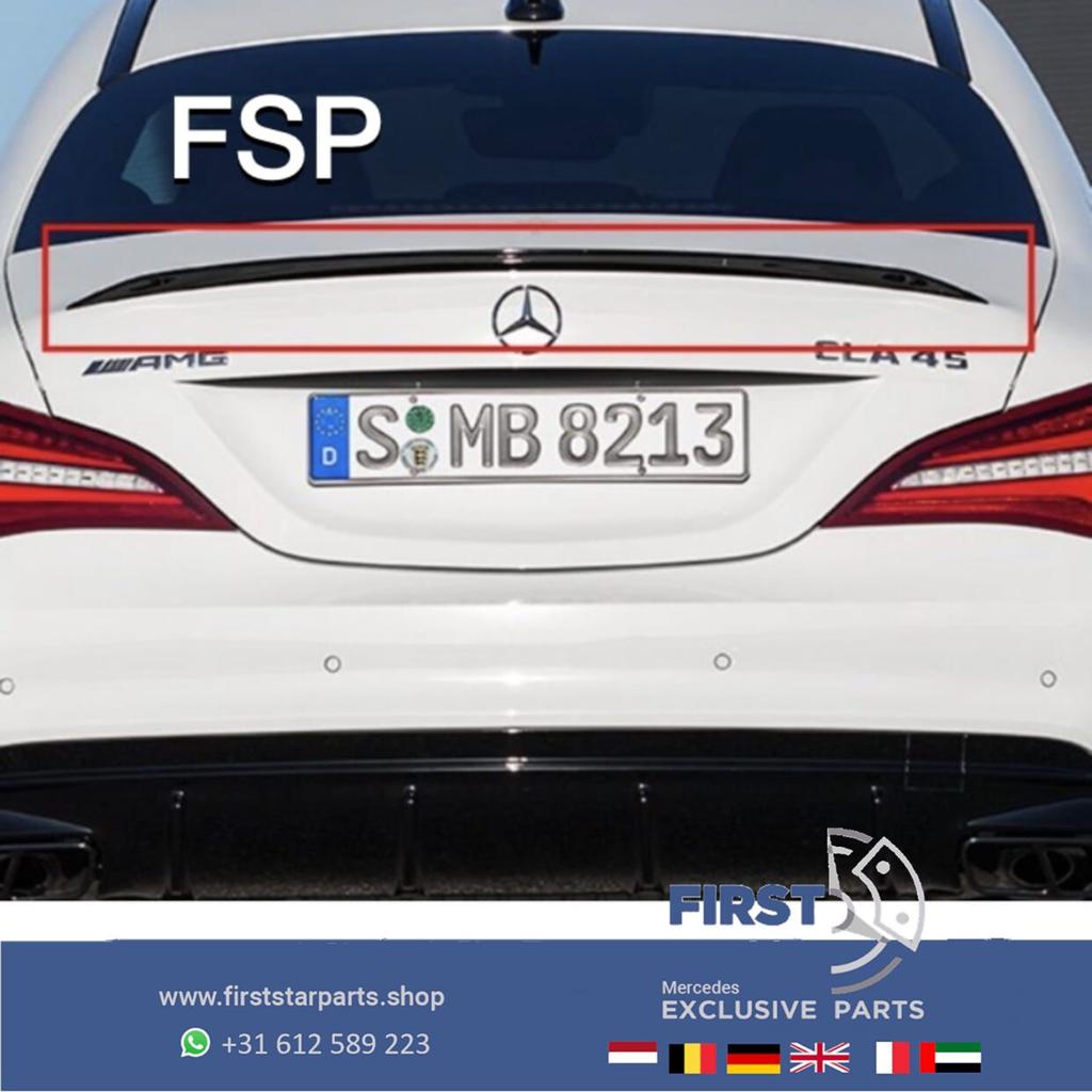 W117 C117 CLA 45 AMG ACHTERKLEP SPOILER ZWART Mercedes KOFFE, -, -, -, Achterklep