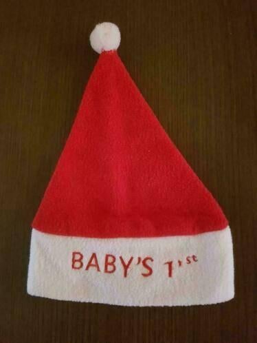 Muts Baby's first / feestdagen ZGAN, Ophalen of Verzenden, Zo goed als nieuw, Jongetje of Meisje, Muts
