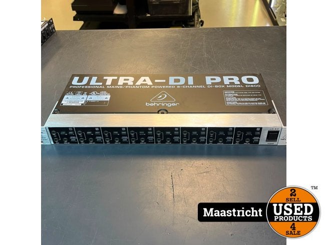 Behringer DI800 Ultra-DI PRO  | nwpr 120, Audio, Tv en Foto, Mediaspelers, Behringer, Zo goed als nieuw, Support@behringer.com