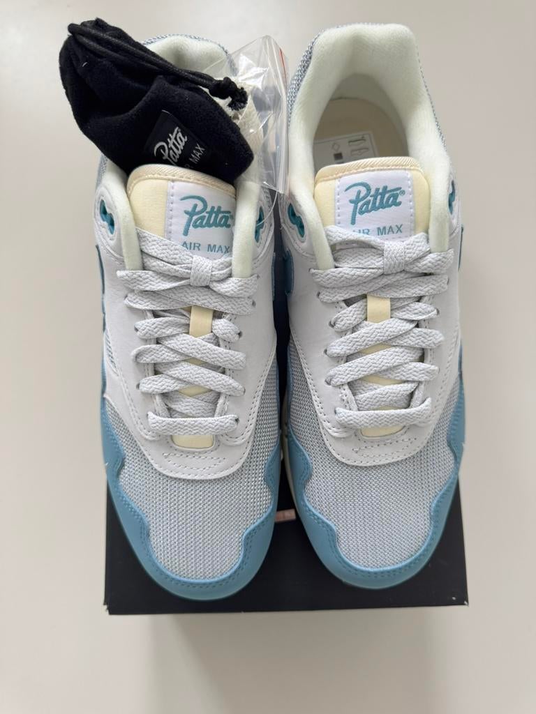 Nike Air Max 1 - Patta Waves Noise Aqua, Kleding | Heren, Ophalen of Verzenden, Nieuw, Blauw