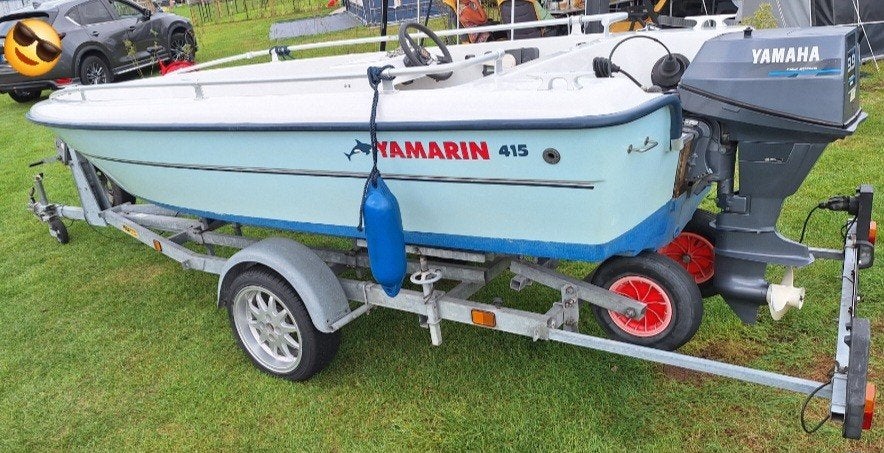 Yamarin 415 big fish console boot, Watersport en Boten, Motorboten en Motorjachten, Polyester, Benzine, Buitenboordmotor, Afdekzeil