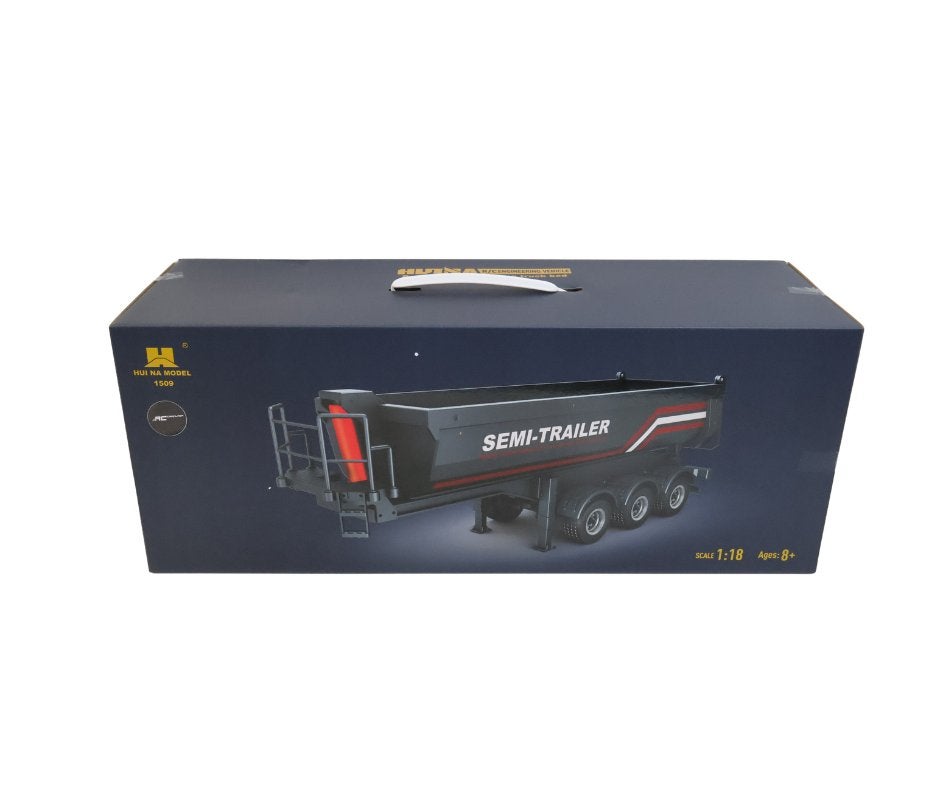 HUINA BLACK TRUCK TRAILER for 1501 SCANIA CABS