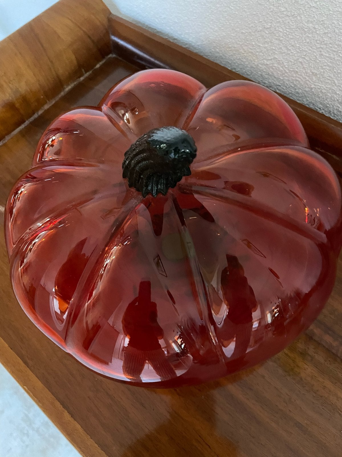 Vintage Kosta Boda Glazen Pompoen Object - Jaren '80, Antiek en Kunst, Ophalen