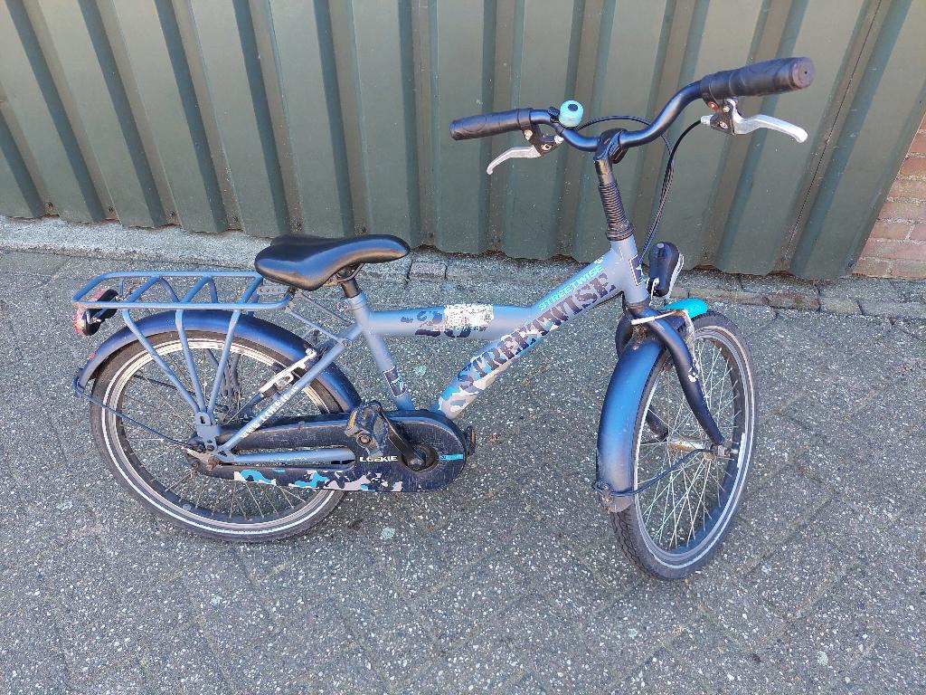 jongensfiets 20 inch loekie streetwise, Fietsen en Brommers, Fietsen | Jongens, Ophalen, Terugtraprem, LOEKIE, Gebruikt