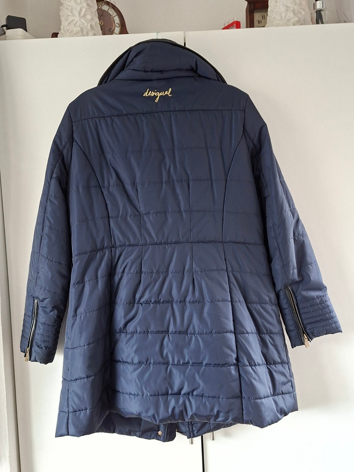 Disinquel winterjas maat 46, Kleding | Dames, Ophalen, Disinquel, Blauw, Maat 46/48 (XL) of groter