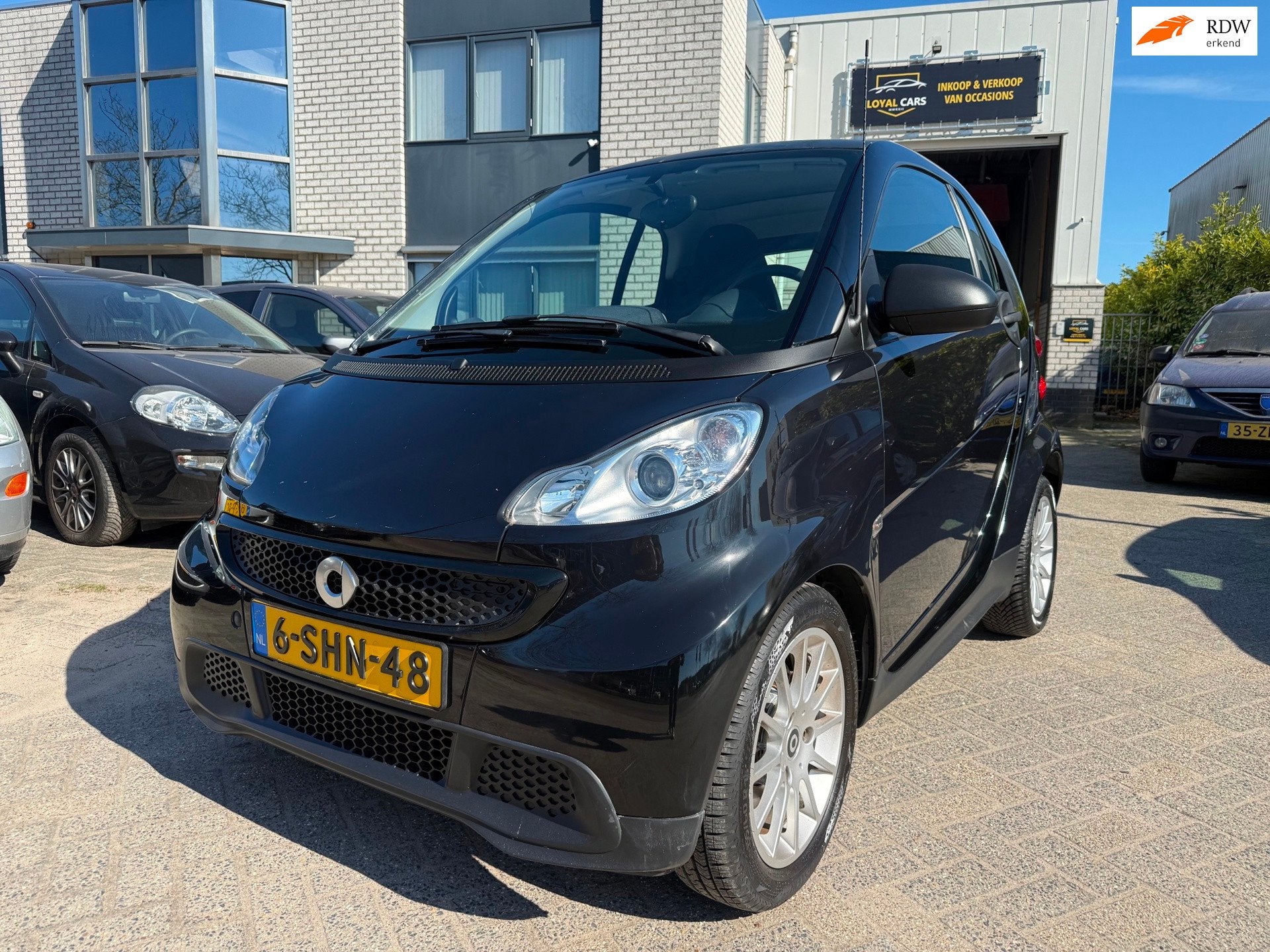 Smart Fortwo coupé 1.0 mhd Pure Airco Automaat, Auto's, Automaat, Euro 5, Gebruikt, Zwart