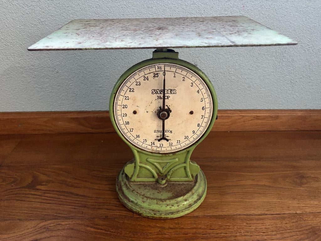 Weegschaal vintage, Witgoed en Apparatuur, Weegschalen, Winkelweegschaal, Analoog, Ophalen of Verzenden, 500 gram of grover