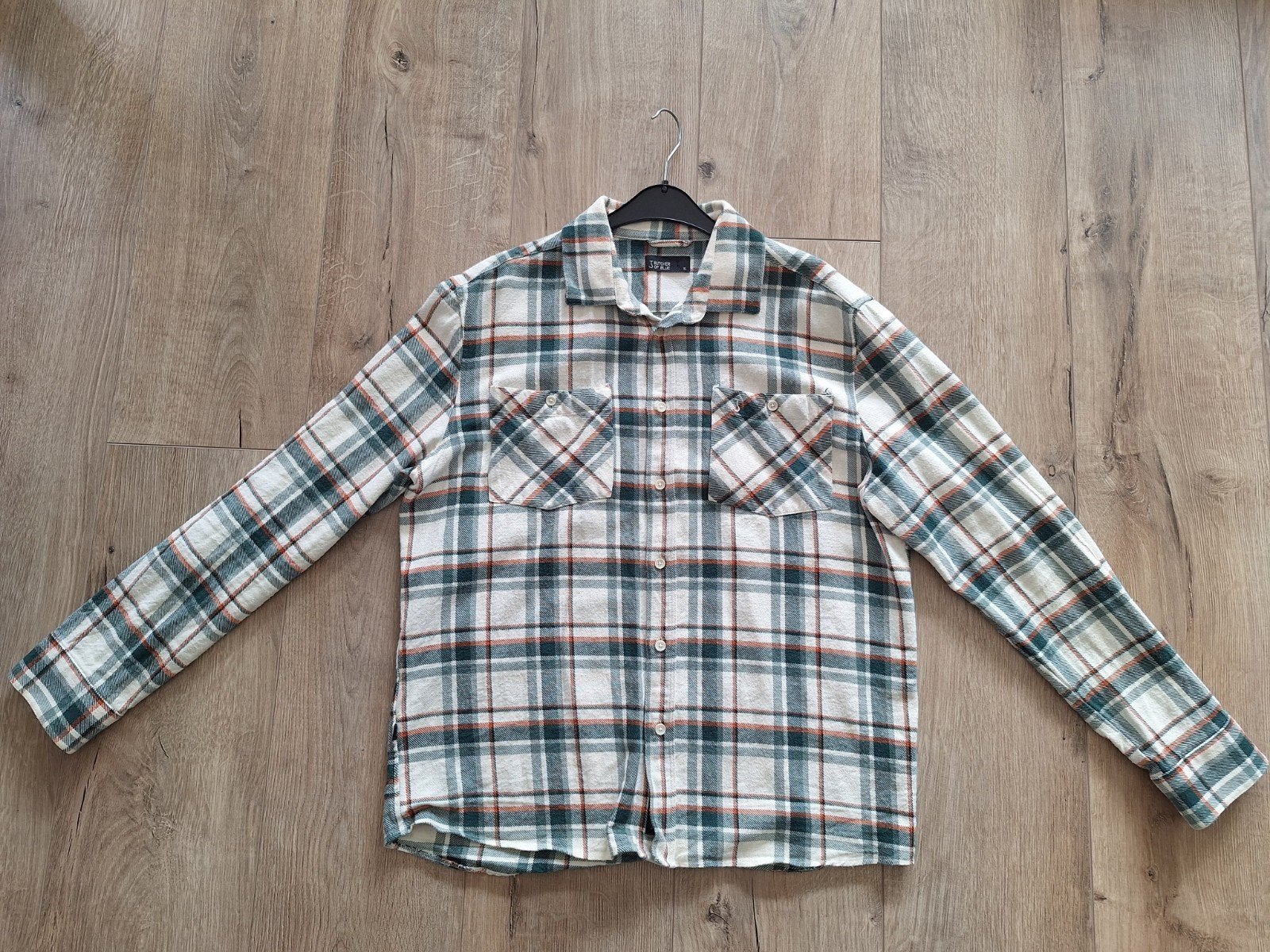 Butcher of Blue Heren Blouse Groen/Oranje Maat XL, Kleding | Heren, Butcher of Blue, Ophalen of Verzenden, Gedragen, Halswijdte 43/44 (XL)