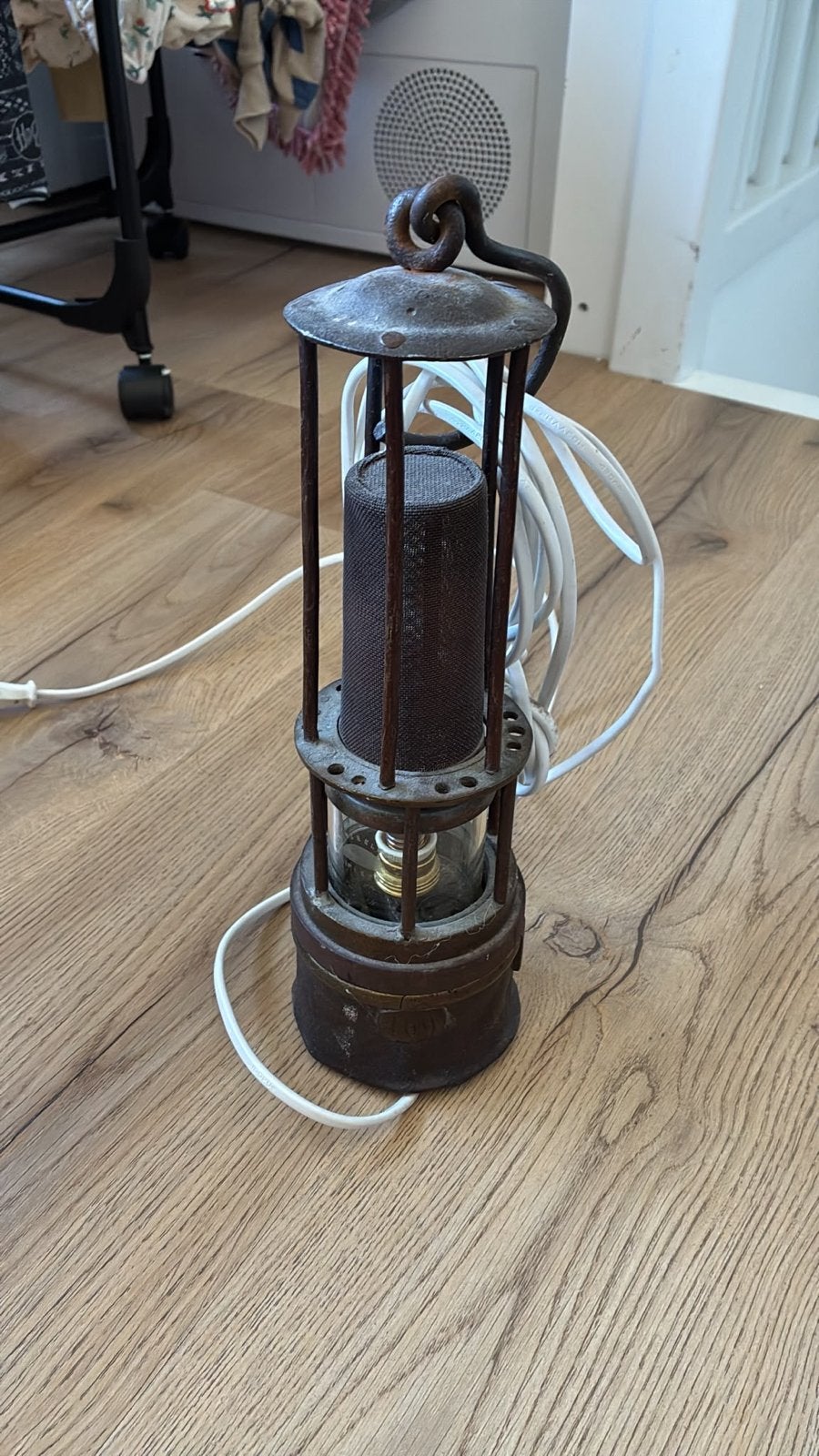 Vintage Mijnwerkerslamp - Decoratieve Industriële Lamp, Ophalen of Verzenden