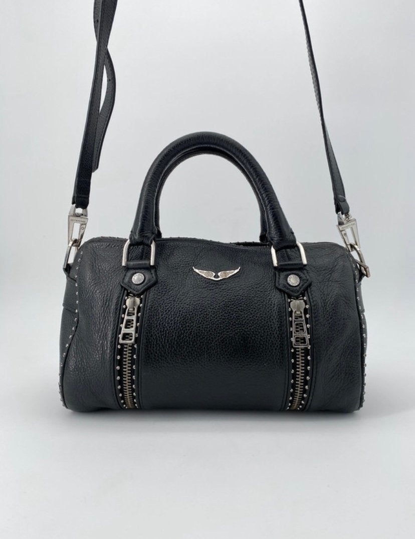 Zadig & Voltaire Sunny Bag zwart leer studs, Ophalen of Verzenden, Gebruikt, Zwart, Handtas