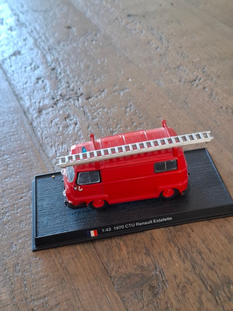 Renault Estafette CTU Brandweer - 1970 - Schaal 1:43, Ophalen of Verzenden, Zo goed als nieuw, Auto, Overige merken