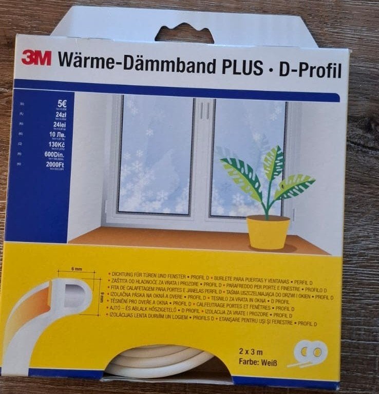 3m tochtstrips d profil 2 x 3 meter, Overige materialen, 4 tot 8 cm, Nieuw, Ophalen of Verzenden