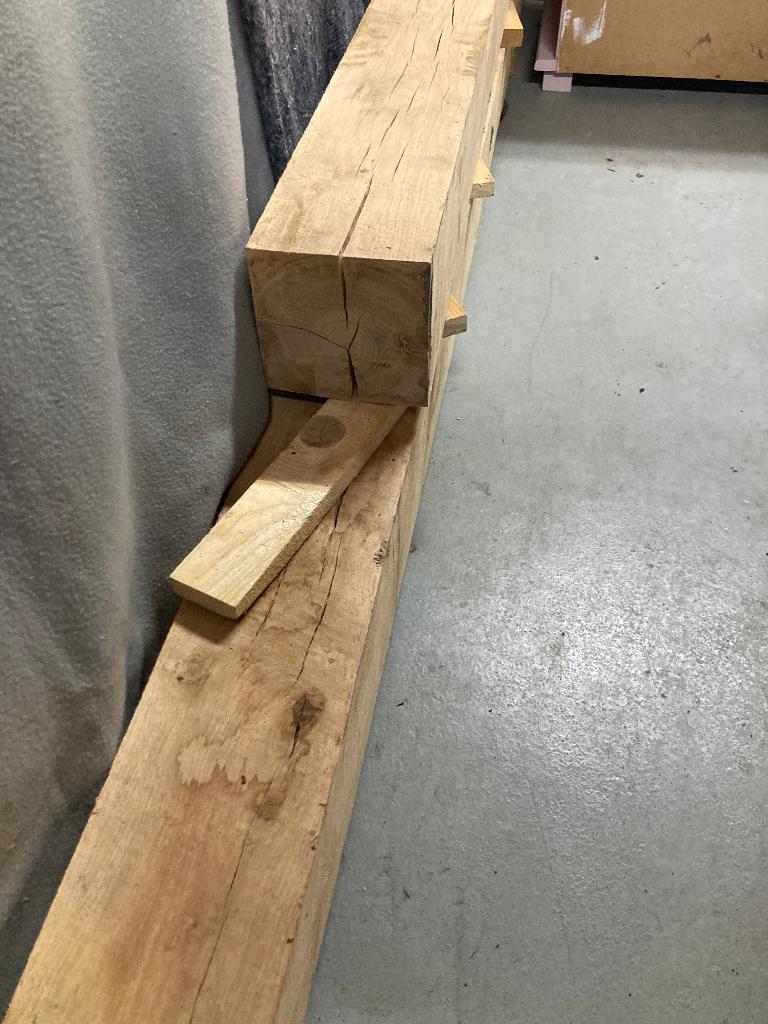 Eikenhouten balken, Doe-het-zelf en Verbouw, Hout en Planken, Ophalen, Eiken, Nieuw, 200 tot 250 cm