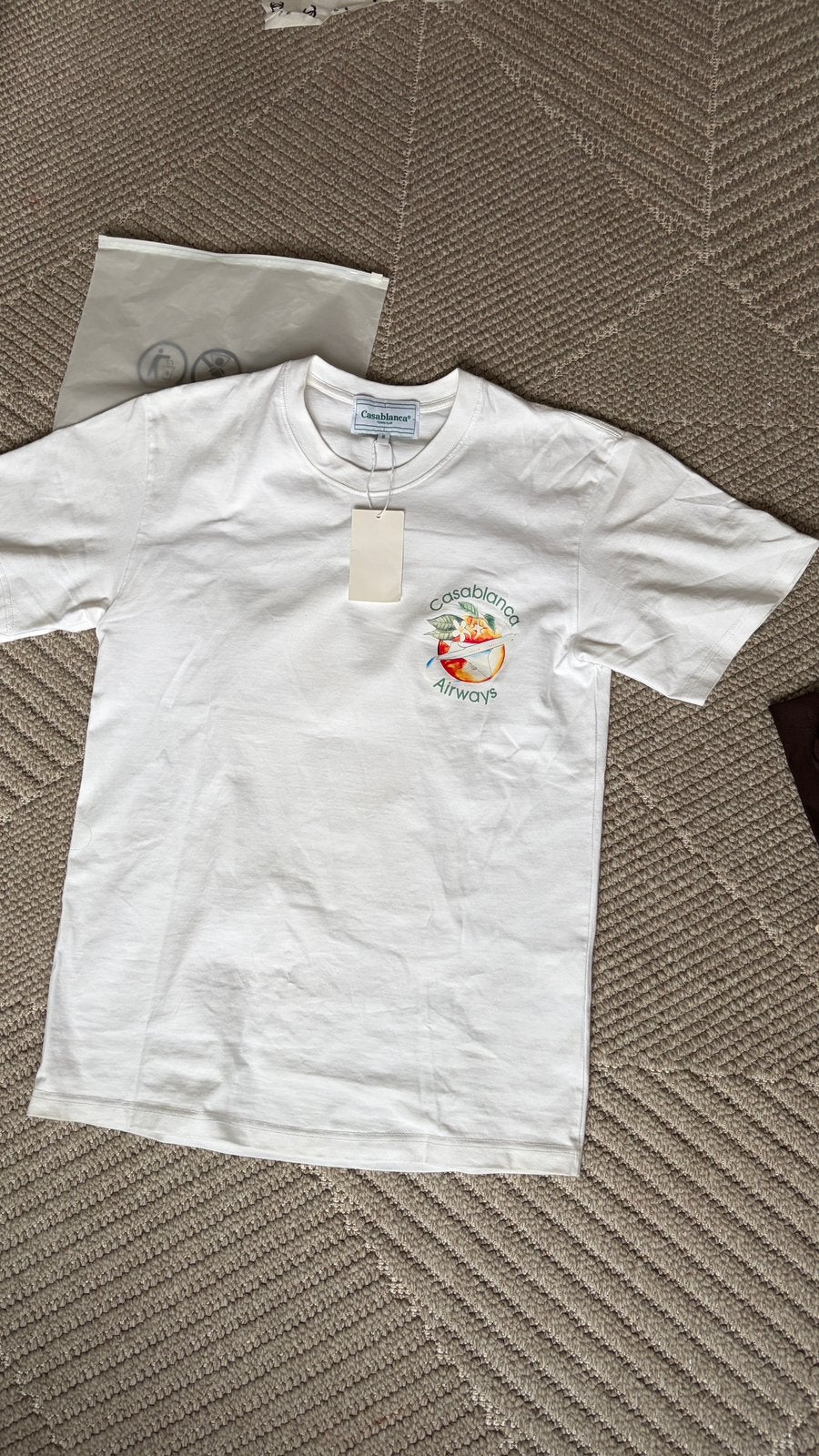 CASABLANCA shirt maat S, Kleding | Heren, T-shirts, Ophalen of Verzenden, Nieuw, Maat 46 (S) of kleiner, Wit