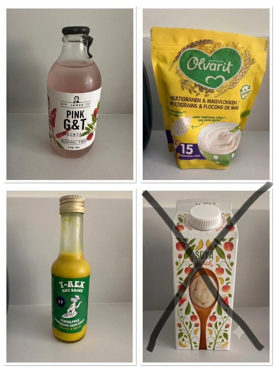 Gratis olvarit pap, mocktail en hot sauce, Ophalen