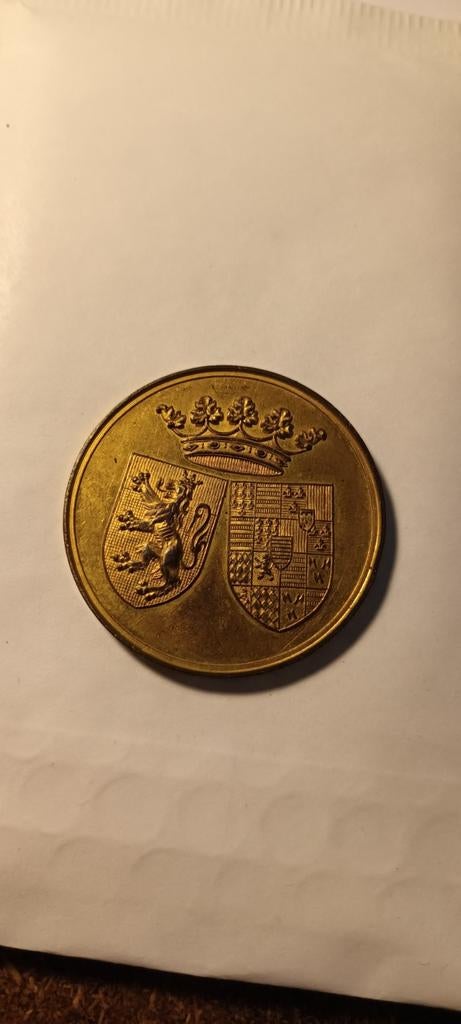 Historische Medaille: Inhuldiging Schuttersfeest 1883, Postzegels en Munten, Penningen en Medailles, Ophalen of Verzenden